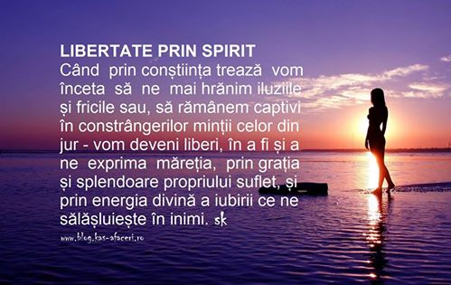 libertate prin spirit