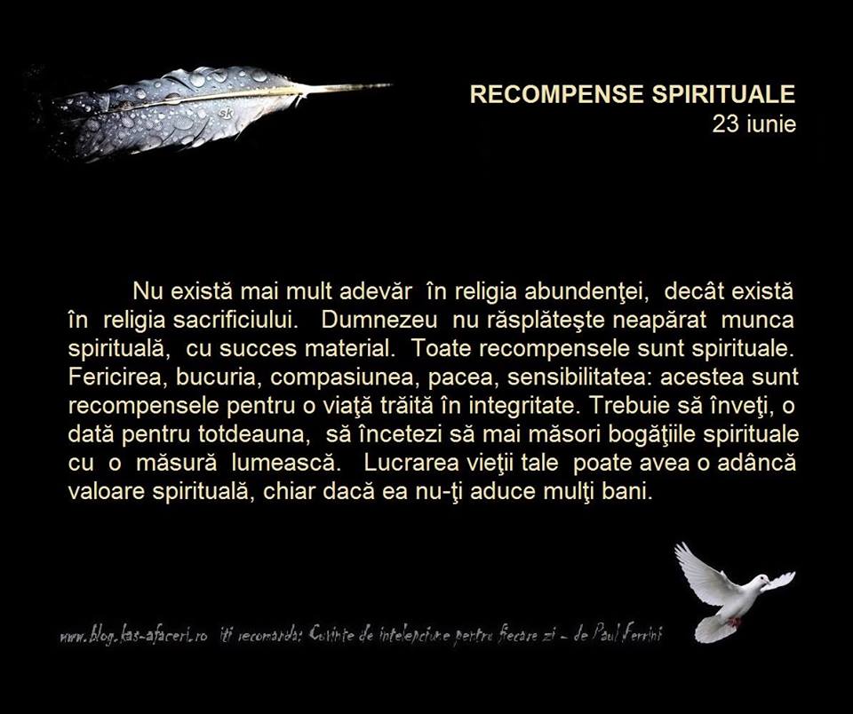 recompense spirituale